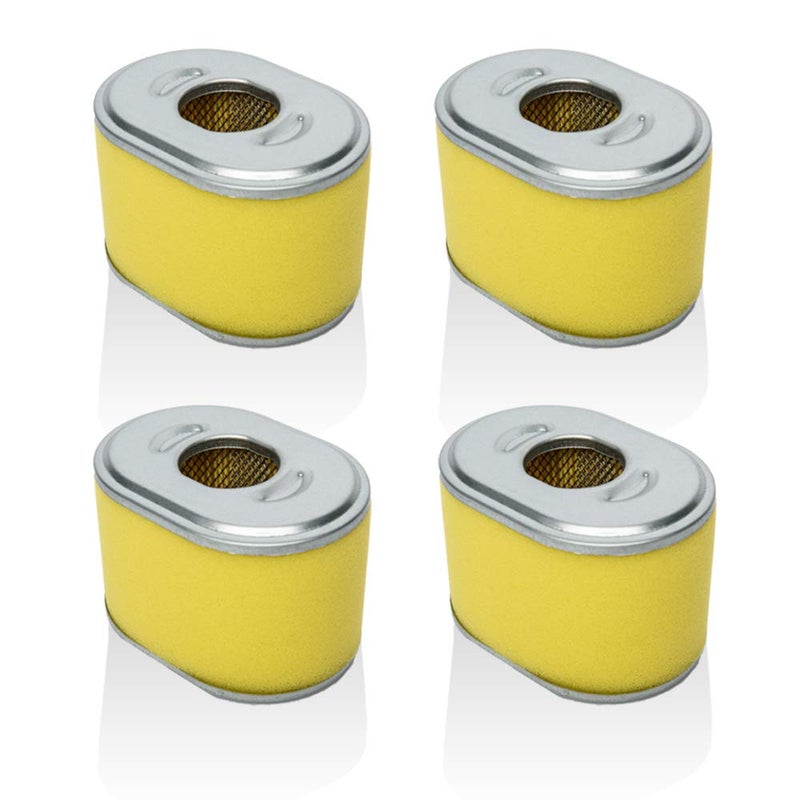HEYZLASS 4 Pack 17210-ZE1-505 Air Filter, Compatible with Honda GX160 GX200 GX140 Engine OEM Air Cleaner and More, Plus Pre Filter